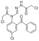 5-Chloro-2-((n-chloroacetyl-n-chloroacetylhydrazonomethyl)amino)benzophenone Structure,49691-65-8Structure