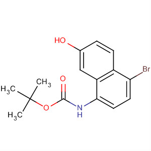 4-Bromo-1-(tert-butoxycarbonylamino)naphth-7-ol Structure,497151-59-4Structure