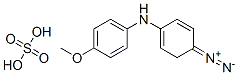 4-[(4-Methoxyphenyl)amino]benzenediazonium hydrogen sulfate (1:1:1) Structure,49732-38-9Structure