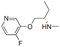 2-Butanamine,1-[(4-fluoro-3-pyridinyl)oxy]-n-methyl-,(2s)-(9ci) Structure,497949-29-8Structure