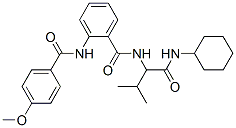 Benzamide, n-[1-[(cyclohexylamino)carbonyl]-2-methylpropyl]-2-[(4-methoxybenzoyl)amino]-(9ci) Structure,499105-06-5Structure