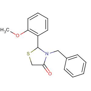 3-Benzyl-2-(2-methoxyphenyl)-1,3-thiazolidin-4-one Structure,499121-19-6Structure