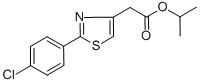 Isopropyl 2-[2-(4-chlorophenyl)-1,3-thiazol-4-yl]acetate Structure,499771-13-0Structure