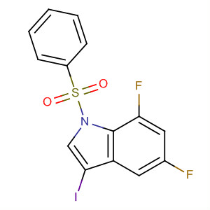 5,7-Difluoro-3-iodo-1-(phenylsulfonyl)-1h-indole Structure,500139-01-5Structure