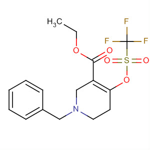 1-Benzyl-4-trifluoromethanesulfonyloxy-1,2,5,6-tetrahydropyridine-3-carboxylic acid ethyl ester Structure,500732-79-6Structure