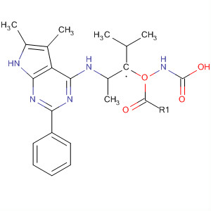 Isopropyl 2-(5,6-dimethyl-2-phenyl-1h-pyrrolo[2,3-d]pyrimidin-4-ylamino)propylcarbamate Structure,500736-10-7Structure