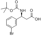 Benzenepropanoic acid, 3-bromo-β-[[(1,1-dimethylethoxy)carbonyl]amino]-, (βs)- Structure,500770-76-3Structure