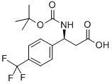 (S)-3-((tert-butoxycarbonyl)amino)-3-(4-(trifluoromethyl)phenyl)propanoicacid Structure,500770-79-6Structure