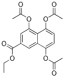 4,5,8-Tris(acetyloxy)-2-naphthalenecarboxylic acid ethyl ester Structure,500776-96-5Structure