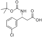 Benzenepropanoic acid, 3-chloro-β-[[(1,1-dimethylethoxy)carbonyl]amino]-, (βr)- Structure,500789-06-0Structure