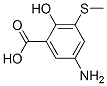 Benzoic acid,5-amino-2-hydroxy-3-(methylthio)-(9ci) Structure,500900-18-5Structure