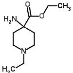 4-Piperidinecarboxylicacid,4-amino-1-ethyl-,ethylester(9ci) Structure,500993-26-0Structure