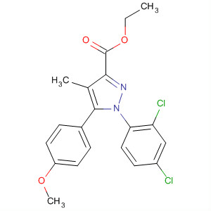 1-(2,4-Dichlorophenyl)-4-methyl-5-(4-methoxyphenyl)-1h-pyrazole-3-carboxylic acid ethyl ester Structure,501426-48-8Structure