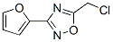 5-(Chloromethyl)-3-(2-furyl)-1,2,4-oxadiazole Structure,501653-22-1Structure