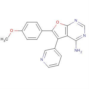 6-(4-Methoxyphenyl)-5-(3-pyridinyl)-furo[2,3-d]pyrimidin-4-amine Structure,501693-98-7Structure