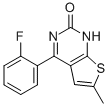 4-(2-Fluorophenyl)-6-methylthieno[2,3-d]pyrimidin-2(1h)-one Structure,50263-91-7Structure