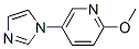 Pyridine,5-(1h-imidazol-1-yl)-2-methoxy-(9ci) Structure,502649-50-5Structure