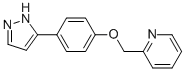 2-((4-(1H-pyrazol-5-yl)phenoxy)methyl)pyridine Structure,502654-20-8Structure