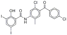 N-[5-chloro-4-(4-chlorobenzoyl)-2-methylphenyl]-2-hydroxy-3,5-diiodo-benzamide Structure,50274-07-2Structure