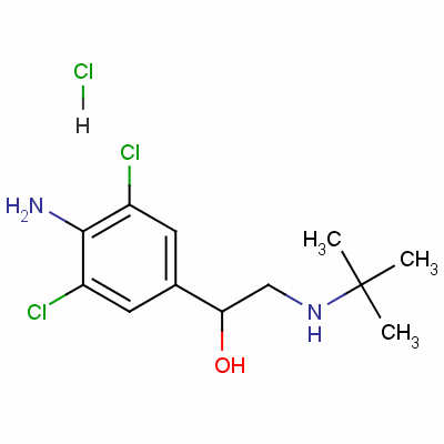 (+)-4-Amino-alpha-[(tert-butylamino)methyl ]-3,5-dichlorobenzyl alcohol hydrochloride Structure,50310-83-3Structure