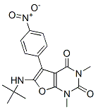 Furo[2,3-d]pyrimidine-2,4(1h,3h)-dione,6-[(1,1-dimethylethyl)amino]-1,3-dimethyl-5-(4-nitrophenyl)- Structure,503160-54-1Structure