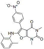 Furo[2,3-d]pyrimidine-2,4(1h,3h)-dione,6-[(2,6-dimethylphenyl)amino]-1,3-dimethyl-5-(4-nitrophenyl)- Structure,503160-57-4Structure