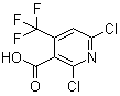 2,6-Dichloro-4-(trifluoromethyl)nicotinic acid Structure,503437-19-2Structure