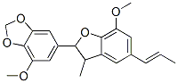 6-[2,3-Dihydro-7-methoxy-3-methyl-5-(1-propenyl)benzofuran-2-yl ]-4-methoxy-1,3-benzodioxole Structure,50354-06-8Structure