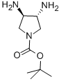 2-Methyl-2-propanyl (3r,4r)-3,4-diamino-1-pyrrolidinecarboxylate Structure,503552-68-9Structure