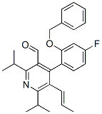 3-Pyridinecarboxaldehyde, 4-[4-fluoro-2-(phenylmethoxy)phenyl]-2,6-bis(1-methylethyl)-5-(1-propen-1-yl)- Structure,503559-80-6Structure