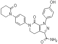 1-(4-Hydroxyphenyl)-7-oxo-6-(4-(2-oxo-1-piperidinyl)phenyl)-4,5,6,7-tetrahydro-1h-pyrazolo[3,4-c]pyridine-3-carboxamide Structure,503612-76-8Structure