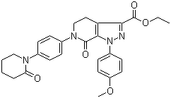 4,5,6,7-Tetrahydro-1-(4-methoxyphenyl)-7-oxo-6-[4-(2-oxo-1-piperidinyl)phenyl]-1h-pyrazolo[3,4-c]pyridine-3-carboxylic acid ethyl ester Structure,503614-91-3Structure