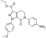 Ethyl 6-(4-aminophenyl)-1-(4-methoxyphenyl)-7-oxo-4,5,6,7-tetrahydro-1h-pyrazolo[3,4-c]pyridine-3-carboxylate Structure,503615-07-4Structure