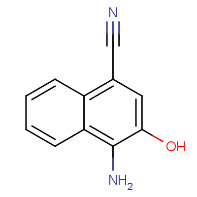 4-Amino-3-hydroxynaphthalene-1-carbonitrile Structure,50380-74-0Structure