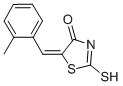 (5E)-2-Mercapto-5-(2-methylbenzylidene)-1,3-thiazol-4(5H)-one Structure,50459-52-4Structure