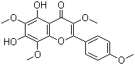 5,7-Dihydroxy-3,6,8-trimethoxy-2-(4-methoxyphenyl)-4h-1-benzopyran-4-one Structure,50461-86-4Structure