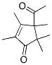 4-Acetyl-2,3,4,5,5-pentamethyl-2-cyclopenten-1-one Structure,50506-59-7Structure