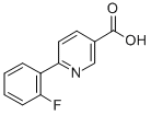 6-(2-Fluorophenyl)-3-pyridinecarboxylic acid Structure,505082-91-7Structure