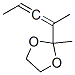 1,3-Dioxolane, 2-methyl-2-(1-methyl-1,2-butadienyl)-(9ci) Structure,50523-81-4Structure