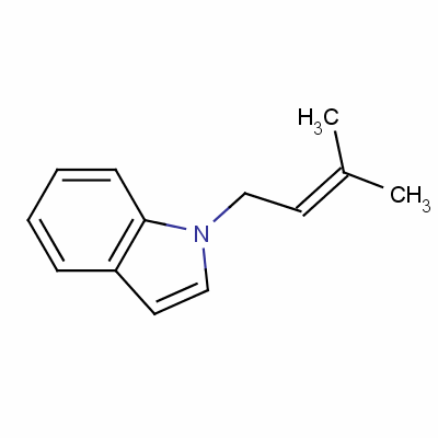 1-(3-Methylbut-2-enyl)-1h-indole Structure,50614-82-9Structure