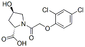 L-proline,1-[(2,4-dichlorophenoxy)acetyl ]-4-hydroxy-,trans- Structure,50649-02-0Structure