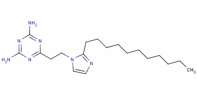 2,4-Diamino-6-[2-(2-undecyl-1-imidazolyl)ethyl]-1,3,5-triazine Structure,50729-75-4Structure