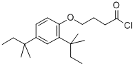 4-[2,4-Bis(1,1-dimethylpropyl) phenoxy]butyryl chloride Structure,50772-29-7Structure