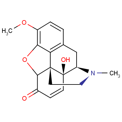 (5Alpha)-7,8-didehydro-4,5-epoxy-14-hydroxy-3-methoxy-17-methylmorphinan-6-one Structure,508-54-3Structure