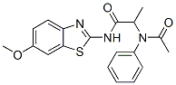 Propanamide, 2-(acetylphenylamino)-n-(6-methoxy-2-benzothiazolyl)-(9ci) Structure,50827-33-3Structure