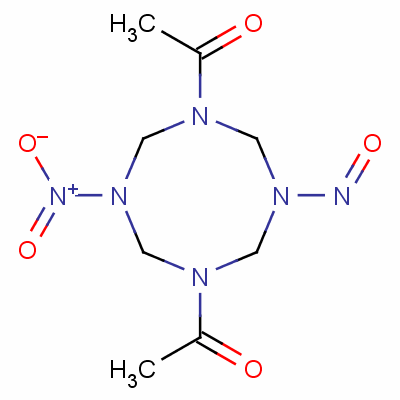 1,5-Diacetyloctahydro-3-nitro-7-nitroso-1,3,5,7-tetrazocine Structure,50850-27-6Structure