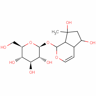 1,4A,5,6,7,7a-hexahydro-5,7-dihydroxy-7-methylcyclopenta[c]pyran-1-yl-beta-d-glucopyranoside Structure,50906-66-6Structure