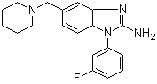 [1-(3-Fluorophenyl)-5-[(piperidin-1-yl)methyl]-1h-benzimidazol-2-yl]amine Structure,509093-98-5Structure