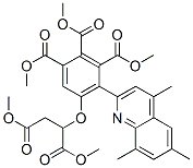 5-[3-Methoxy-1-(methoxycarbonyl)-3-oxopropoxy]-4-(4,6,8-trimethyl-2-quinolyl)-1,2,3-benzenetricarboxylic acid trimethyl ester Structure,50939-70-3Structure