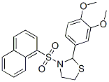 Thiazolidine, 2-(3,4-dimethoxyphenyl)-3-(1-naphthalenylsulfonyl)- (9ci) Structure,510733-64-9Structure